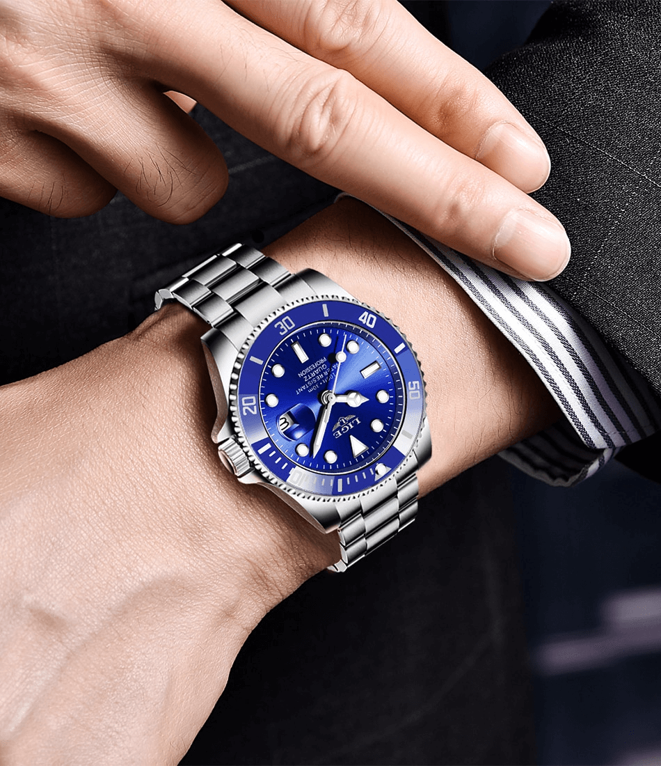 Relógio Alta Classe Masculino Aço – Elegância e Precisão no Seu Pulso