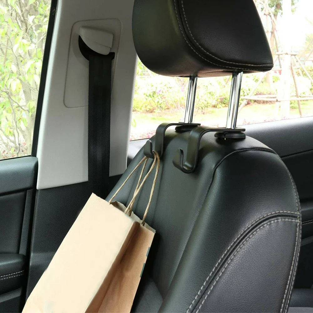 4 Ganchos para Banco Traseiro de Carro – Organização e Conforto no Veículo