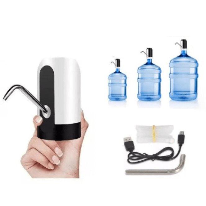 Bomba Elétrica para Galão de Água – Recarregável e Automática
