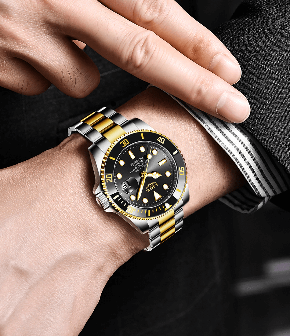 Relógio Alta Classe Masculino Aço – Elegância e Precisão no Seu Pulso